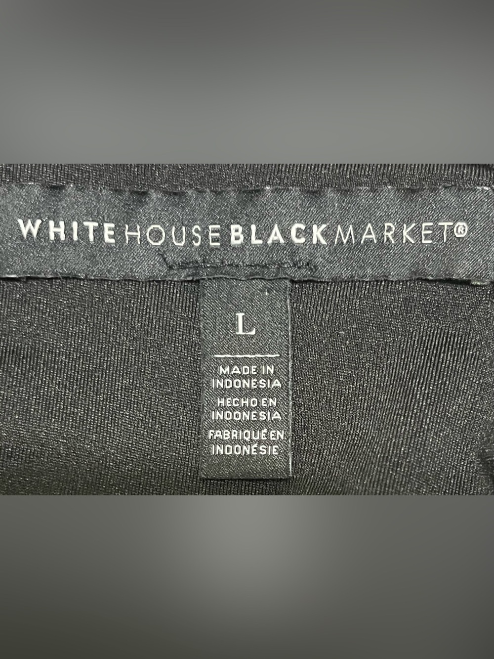 White House Black Market Silver Chain Embroidered Detail Tank Top Large - Picture 4 of 7